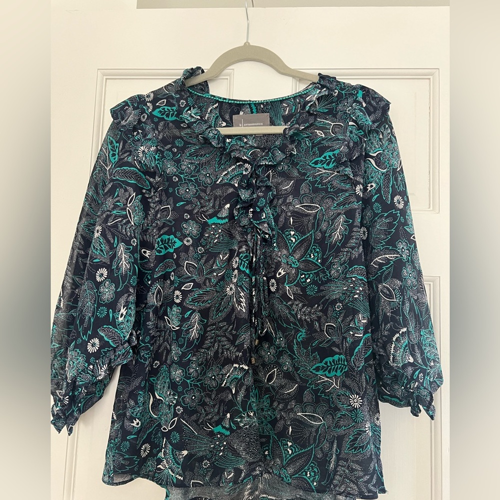 Anthropologie Haida Peasant Top